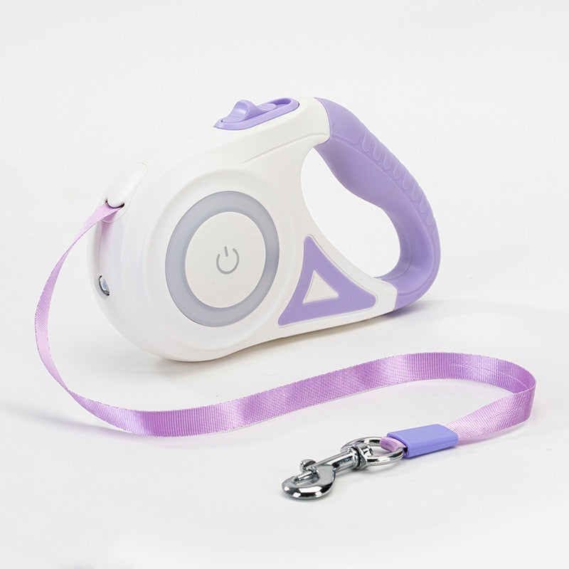 KFX-2670525 Retractable Dog Leash with Collar - Automatic Traction Rope for Small to Large Pets