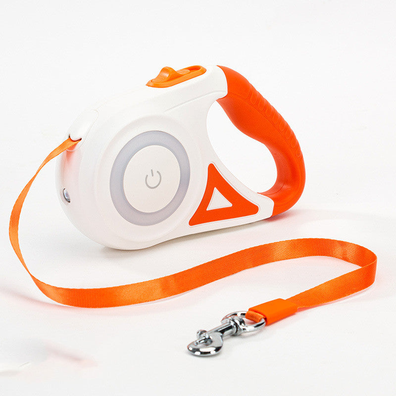 KFX-2670525 Retractable Dog Leash with Collar - Automatic Traction Rope for Small to Large Pets