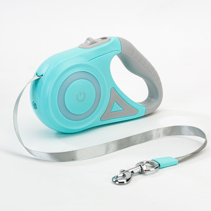 KFX-2670525 Retractable Dog Leash with Collar - Automatic Traction Rope for Small to Large Pets