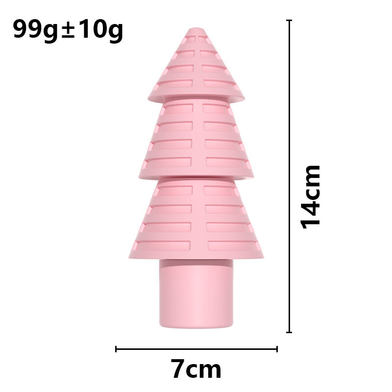 KFX-2671549 Medium TPR Christmas Tree Chew Toy for Pets - Available in Blue, Pink, Green