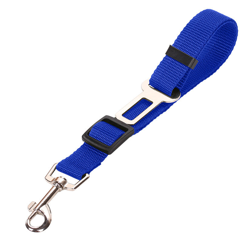 KFX-2672189 Adjustable Nylon Seat Belt for Dogs - Black, Red, Blue, Purple, Green - 2.5 * 70cm