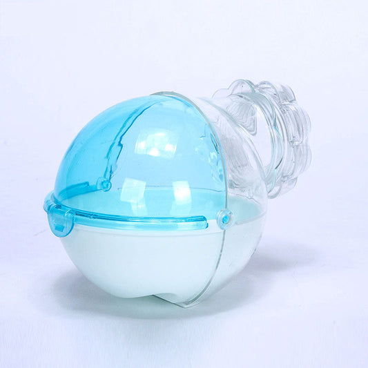 KFX-2672957 Acrylic Hamster Bathroom Cage Box - Blue/Pink, Compact and Easy to Clean