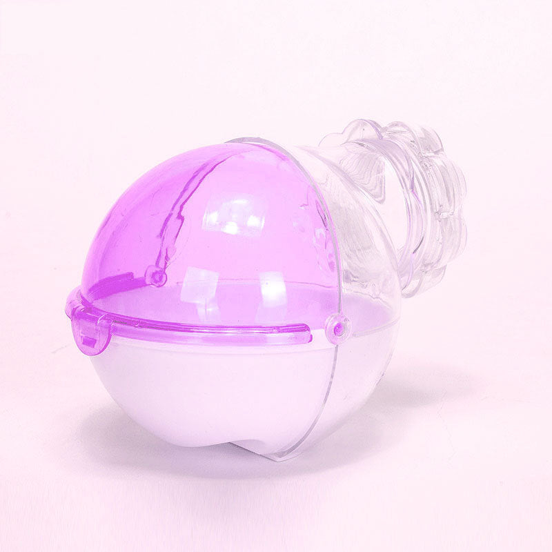 KFX-2672957 Acrylic Hamster Bathroom Cage Box - Blue/Pink, Compact and Easy to Clean