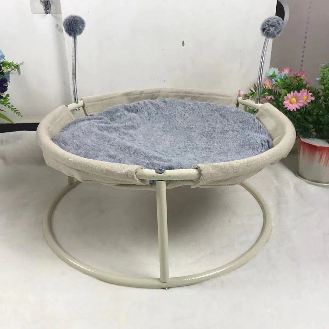 KFX-2676541 Universal Cat Nest with Moisture-Proof Base and Easy Disassembly, Stainless Steel Frame, Available in Multiple Colors