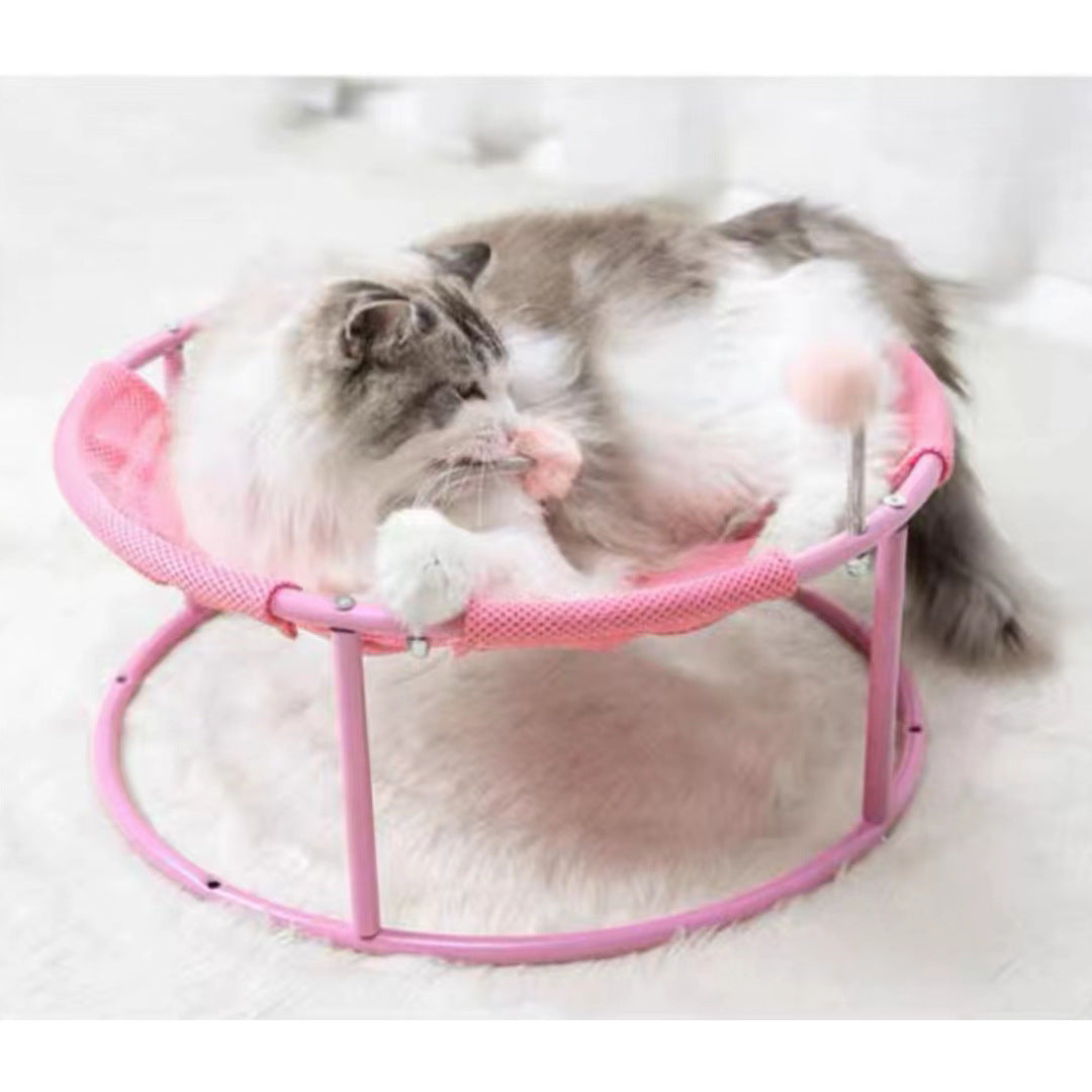 KFX-2676541 Universal Cat Nest with Moisture-Proof Base and Easy Disassembly, Stainless Steel Frame, Available in Multiple Colors
