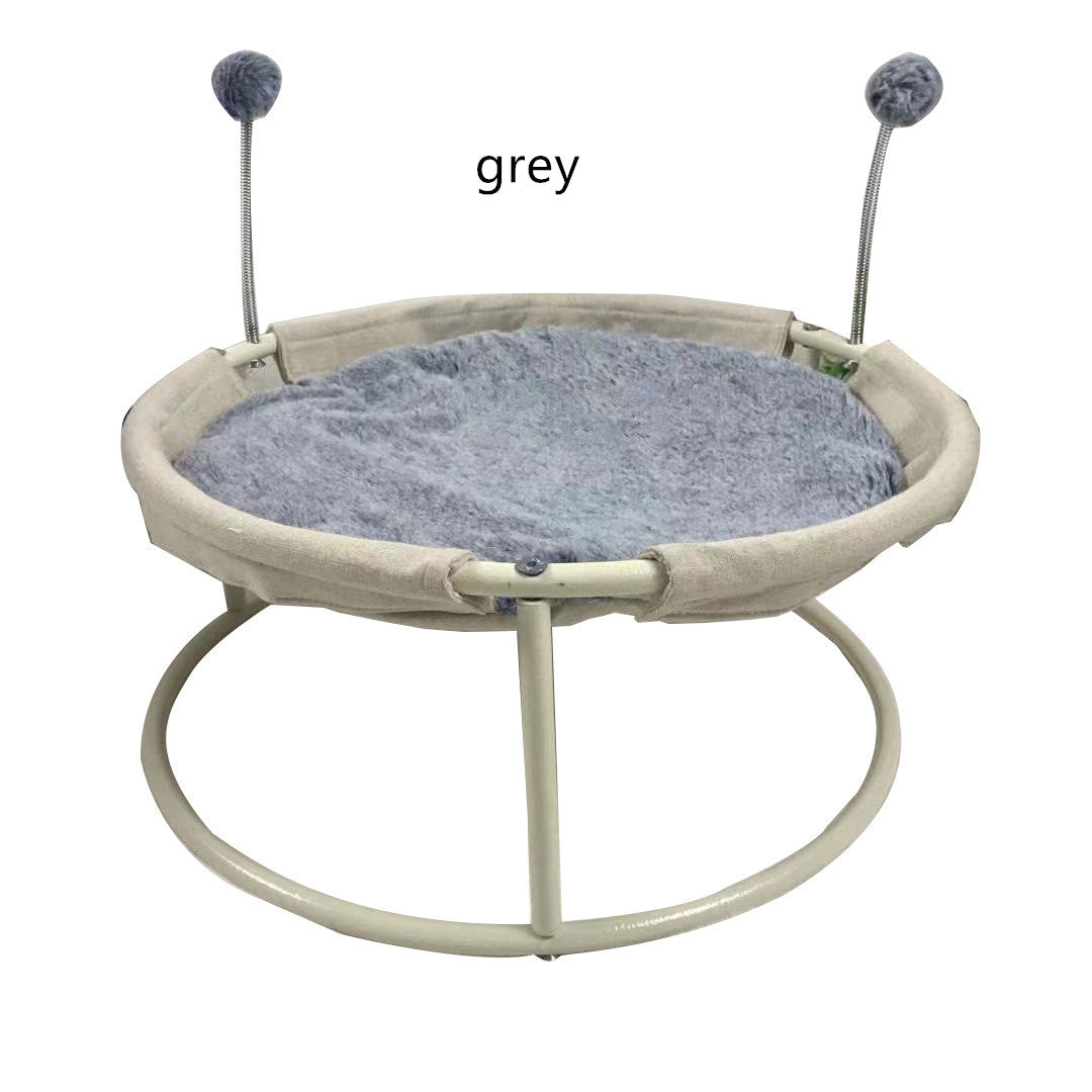KFX-2676541 Universal Cat Nest with Moisture-Proof Base and Easy Disassembly, Stainless Steel Frame, Available in Multiple Colors