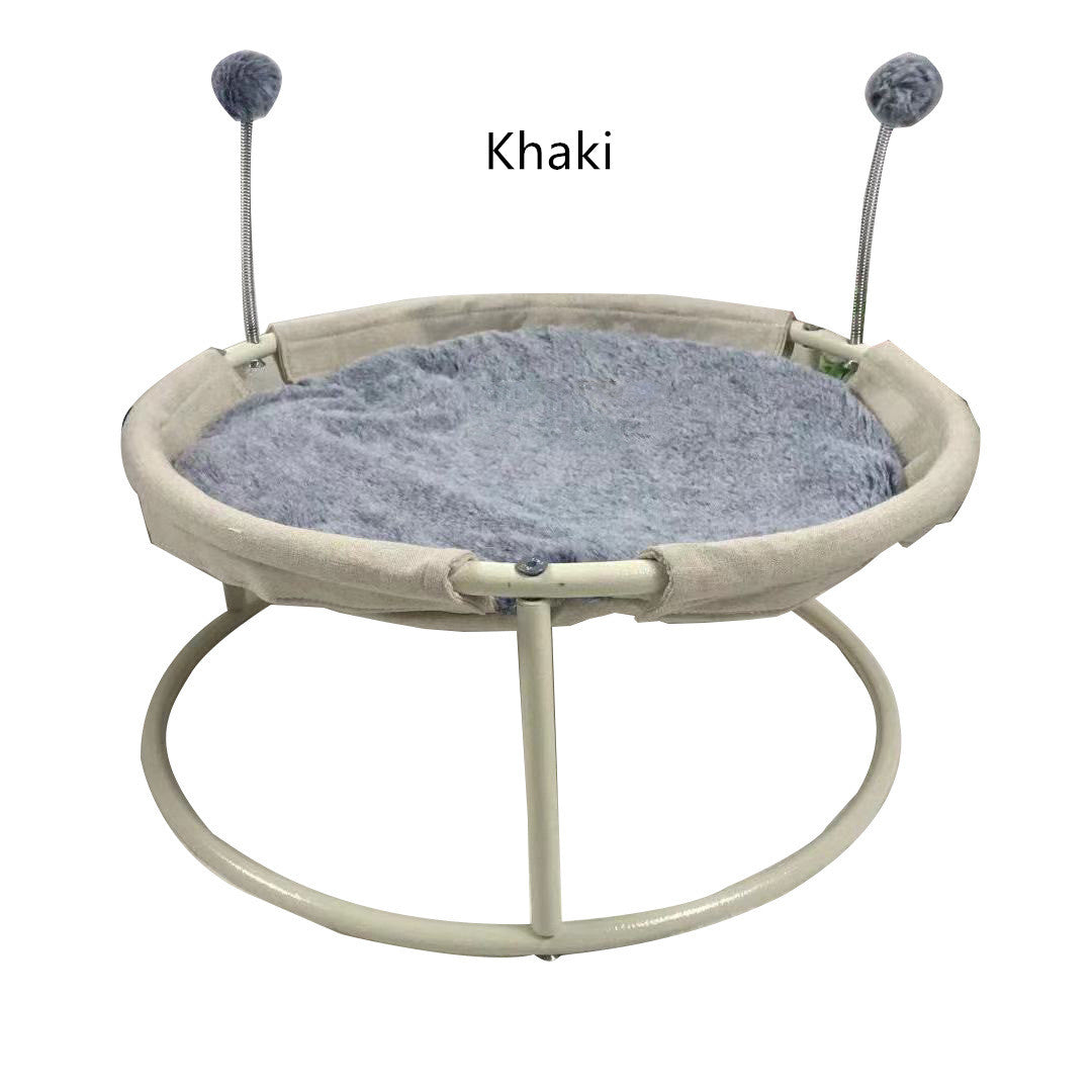 KFX-2676541 Universal Cat Nest with Moisture-Proof Base and Easy Disassembly, Stainless Steel Frame, Available in Multiple Colors