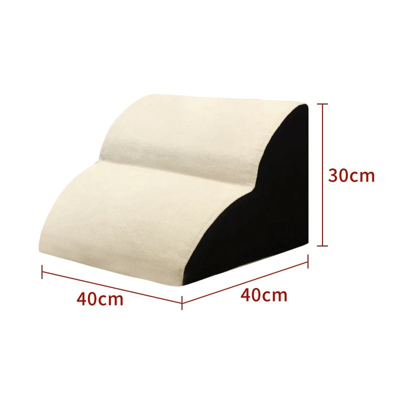 KFX-2679741 Wooden Pet Stairs for Dogs - Removable and Washable Bed Steps