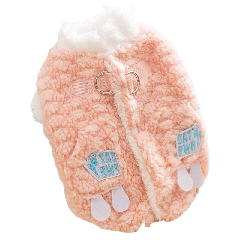 KFX-2681021 Cozy Winter Dog Jacket with Soft Fleece Lining and Playful Patch Design for Small to Medium Dogs