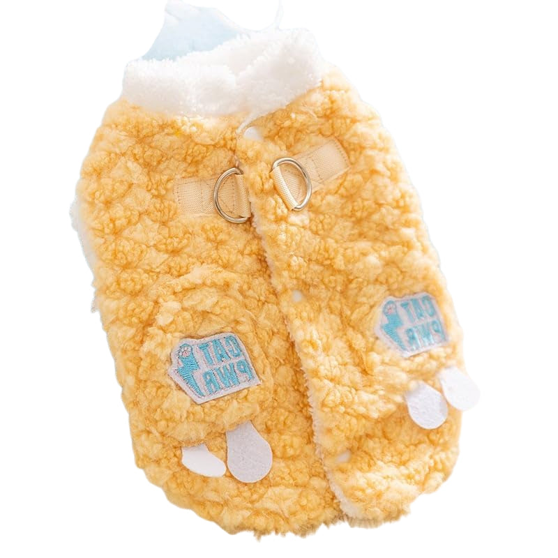 KFX-2681021 Cozy Winter Dog Jacket with Soft Fleece Lining and Playful Patch Design for Small to Medium Dogs