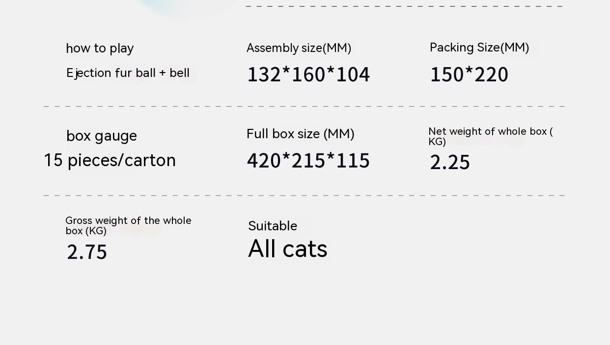 KFX-2683069 Interactive Cat Toy for Boredom Relief - Pine, Acrylic & Cashmere Design