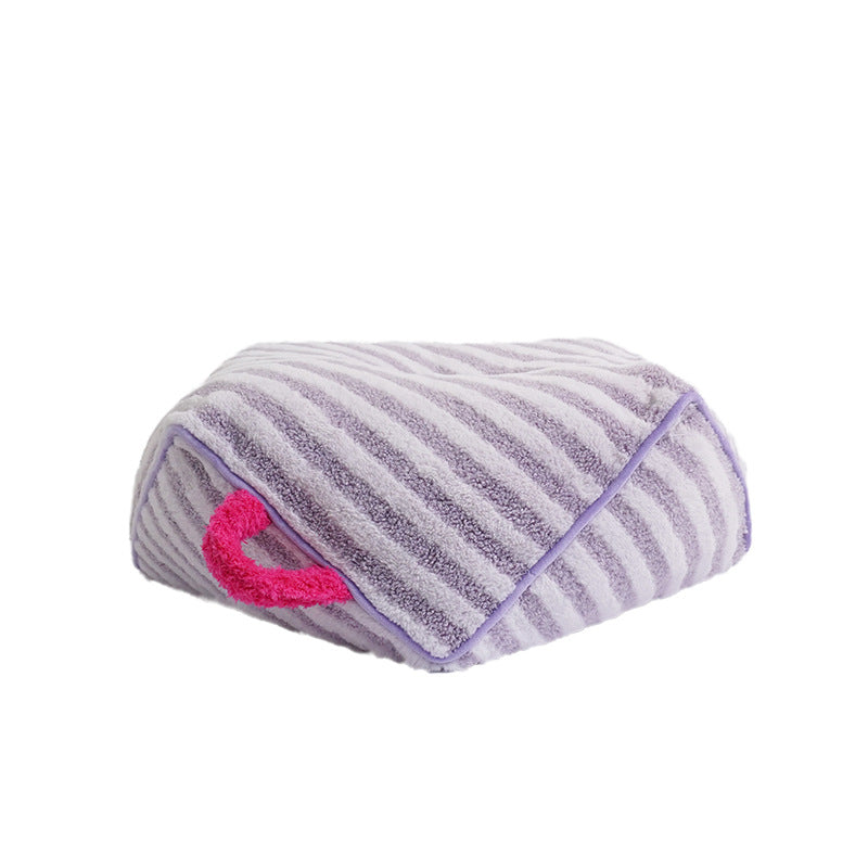 KFX-2683709 Striped Velvet Cat Bed Sofa - Removable and Washable, All-Season Comfort