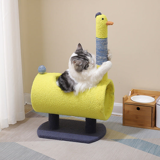 KFX-2685501 Durable Cat Climbing Frame with Sisal Scratching Post and Playful Jumping Platforms
