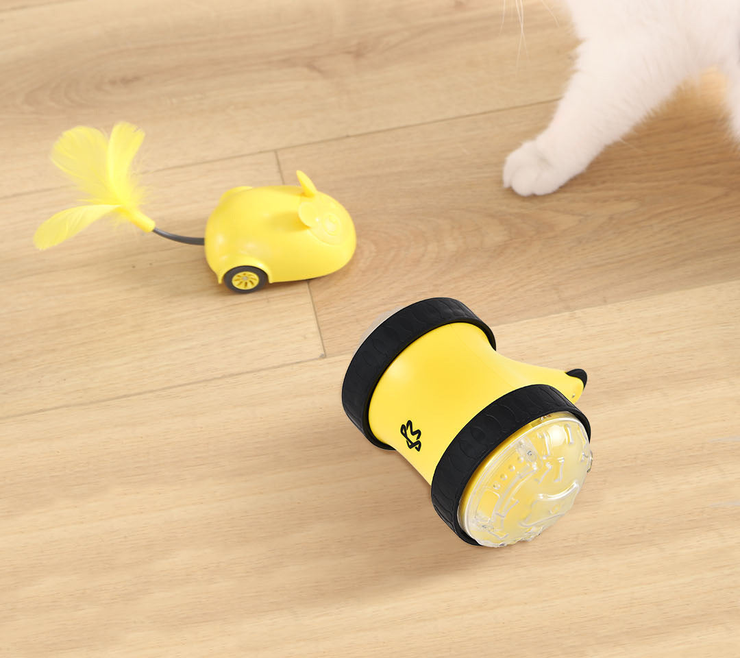 KFX-2687037 Remote Control Food Leaking Car with Fun Toy Mouse - Electric Toy for Kids