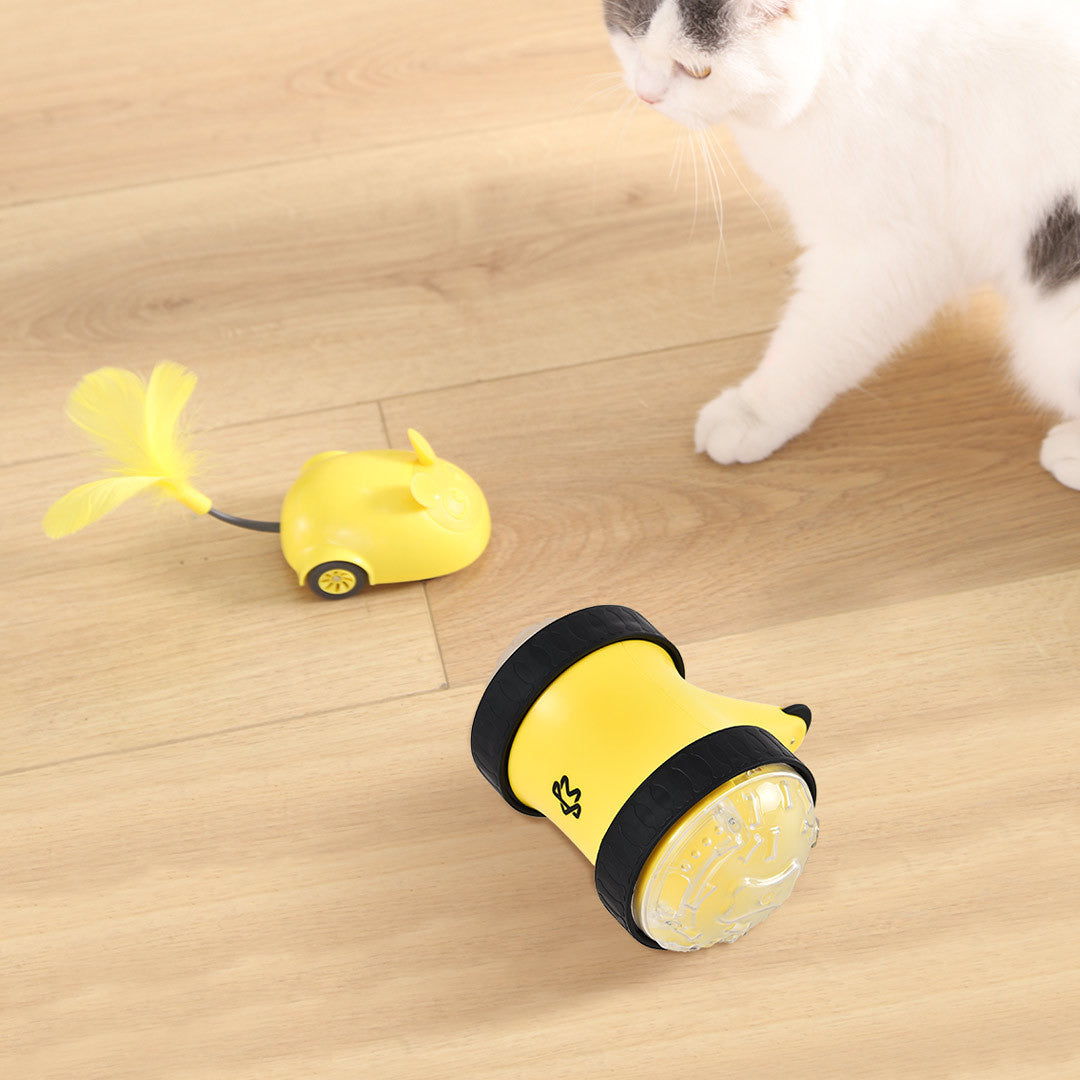 KFX-2687037 Remote Control Food Leaking Car with Fun Toy Mouse - Electric Toy for Kids