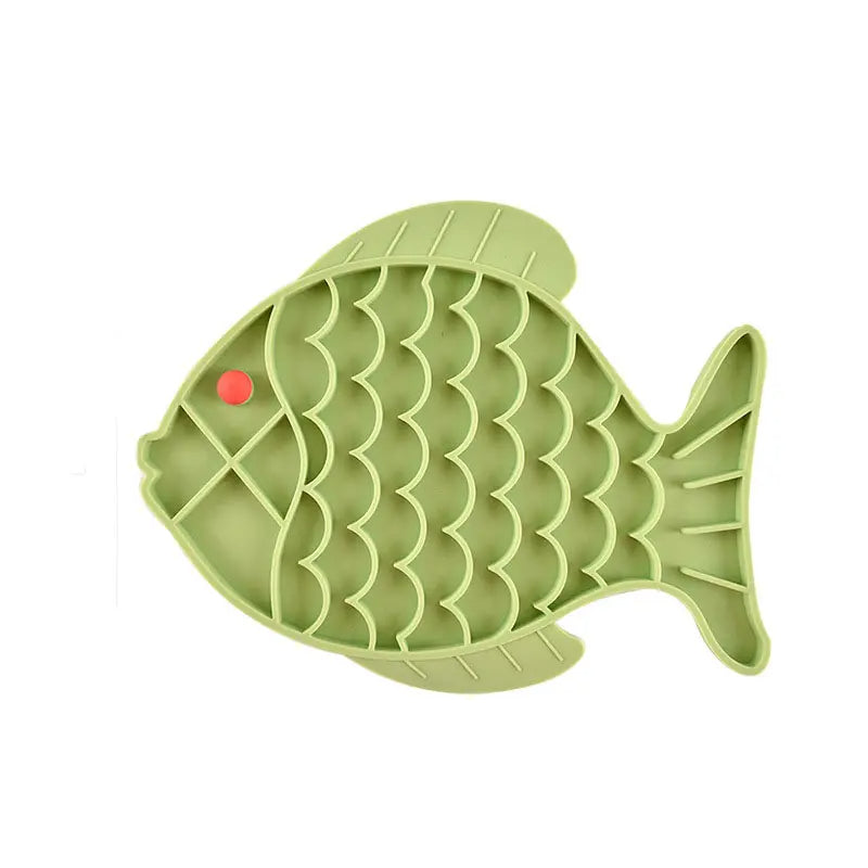 KFX-2689469 Slow Feeding Silicone Lick Mat for Dogs - Anti-Gulping Rice Bowl for Small to Medium Pets