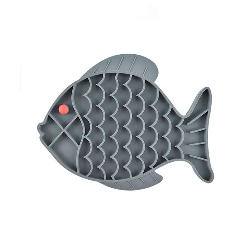 KFX-2689469 Slow Feeding Silicone Lick Mat for Dogs - Anti-Gulping Rice Bowl for Small to Medium Pets