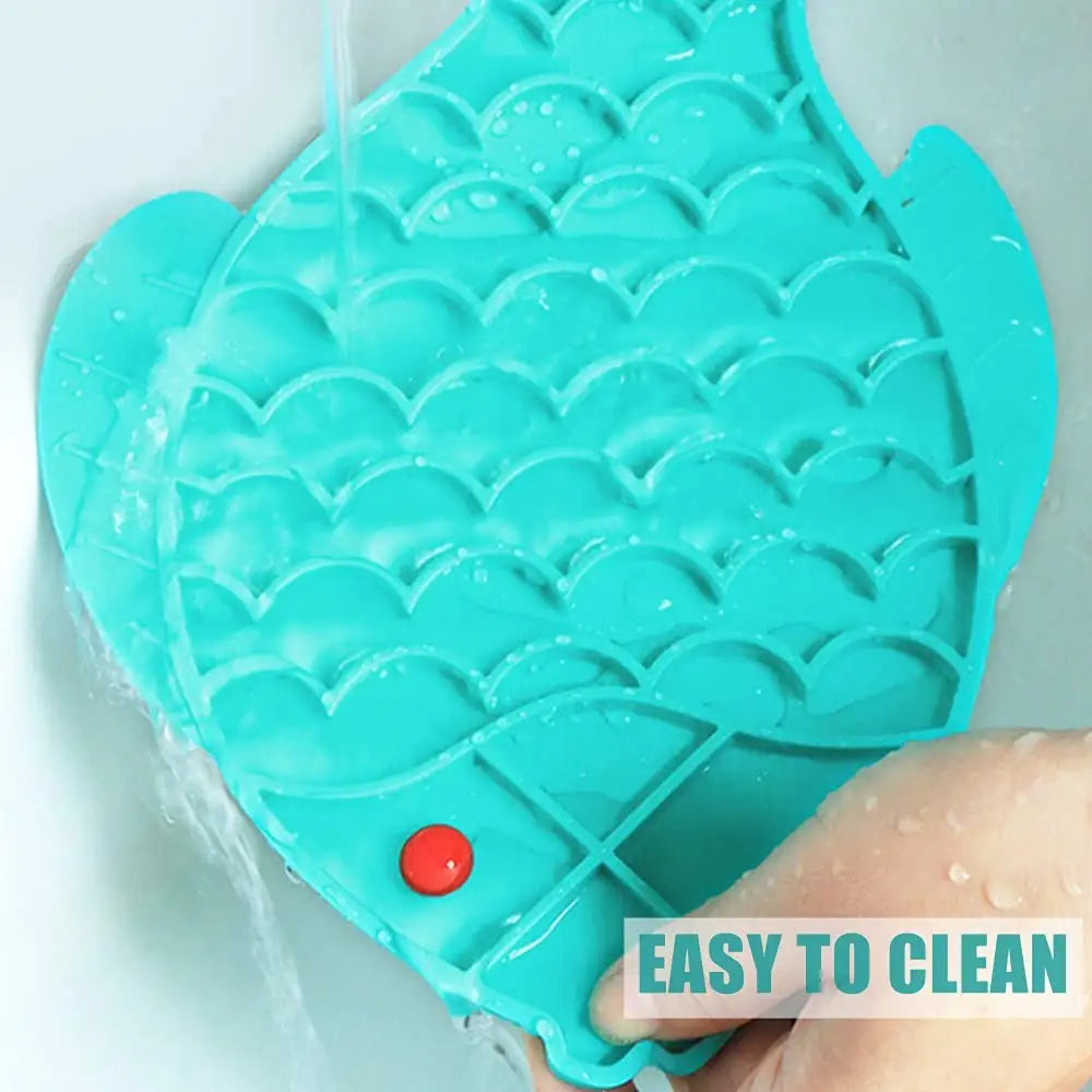 KFX-2689469 Slow Feeding Silicone Lick Mat for Dogs - Anti-Gulping Rice Bowl for Small to Medium Pets