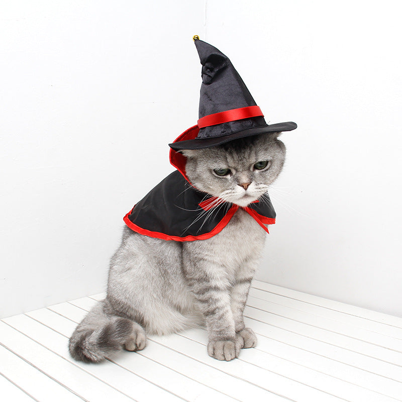 KFX-2689597 Cozy Fleece Pet Cloak for Halloween – Warm and Comfortable Design