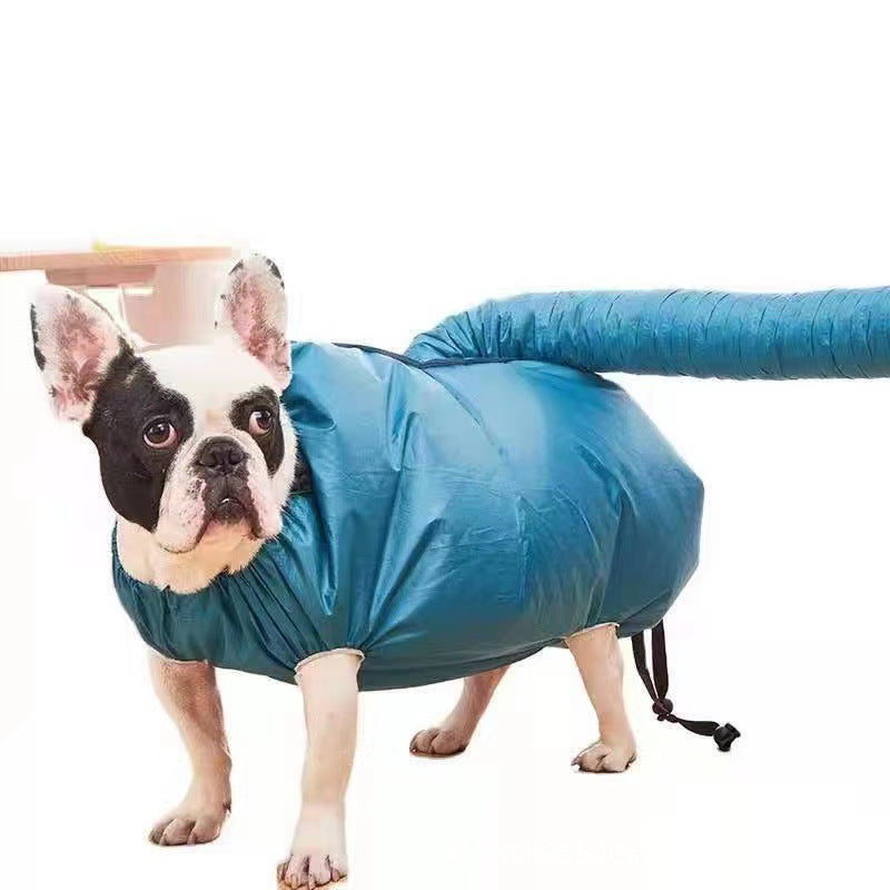 KFX-2689853 Pet Dog and Cat Bath Drying Bag - High-Density Oxford Cloth, Blue, Fashion Simple Design