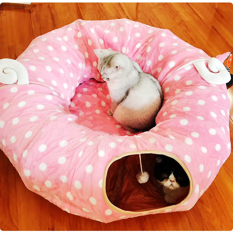 KFX-2692029 Cozy Pet Sleeping Bag for Cats – Multi-Season Styles with Soft PP Cotton Lining