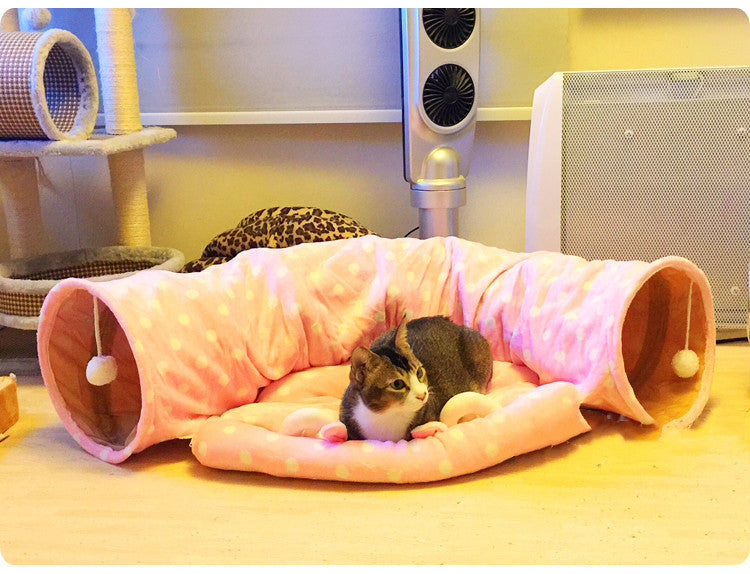 KFX-2692029 Cozy Pet Sleeping Bag for Cats – Multi-Season Styles with Soft PP Cotton Lining