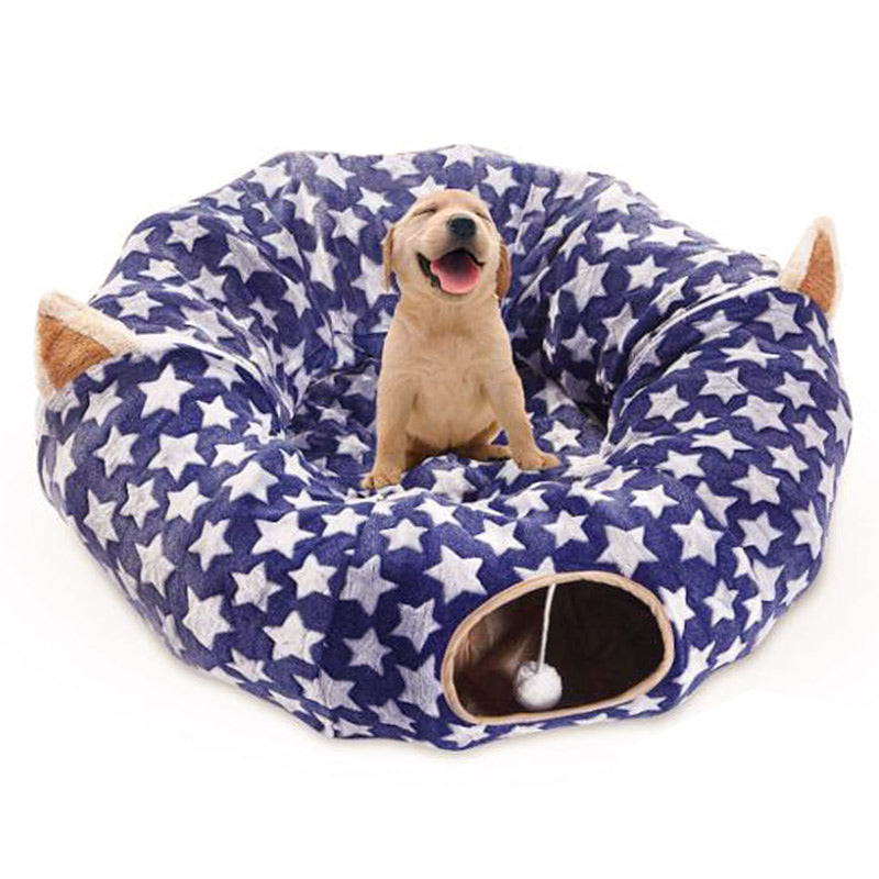 KFX-2692029 Cozy Pet Sleeping Bag for Cats – Multi-Season Styles with Soft PP Cotton Lining