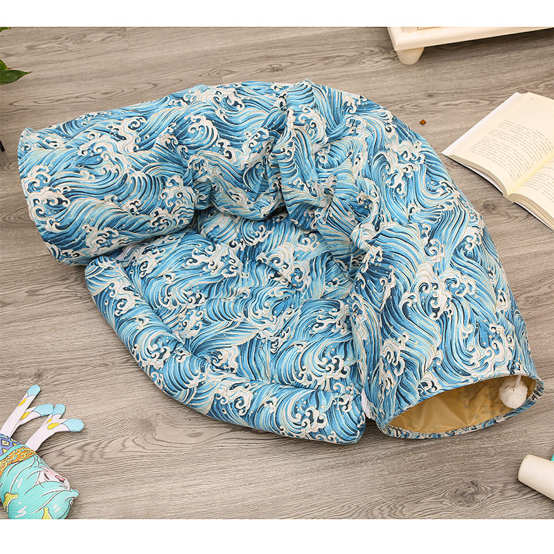 KFX-2692029 Cozy Pet Sleeping Bag for Cats – Multi-Season Styles with Soft PP Cotton Lining