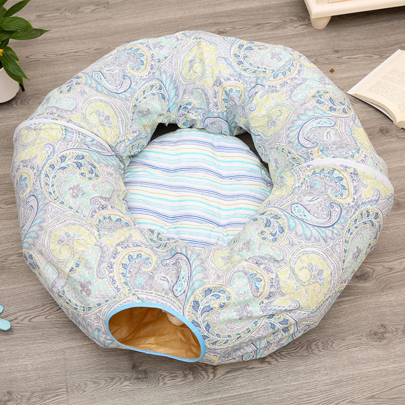 KFX-2692029 Cozy Pet Sleeping Bag for Cats – Multi-Season Styles with Soft PP Cotton Lining