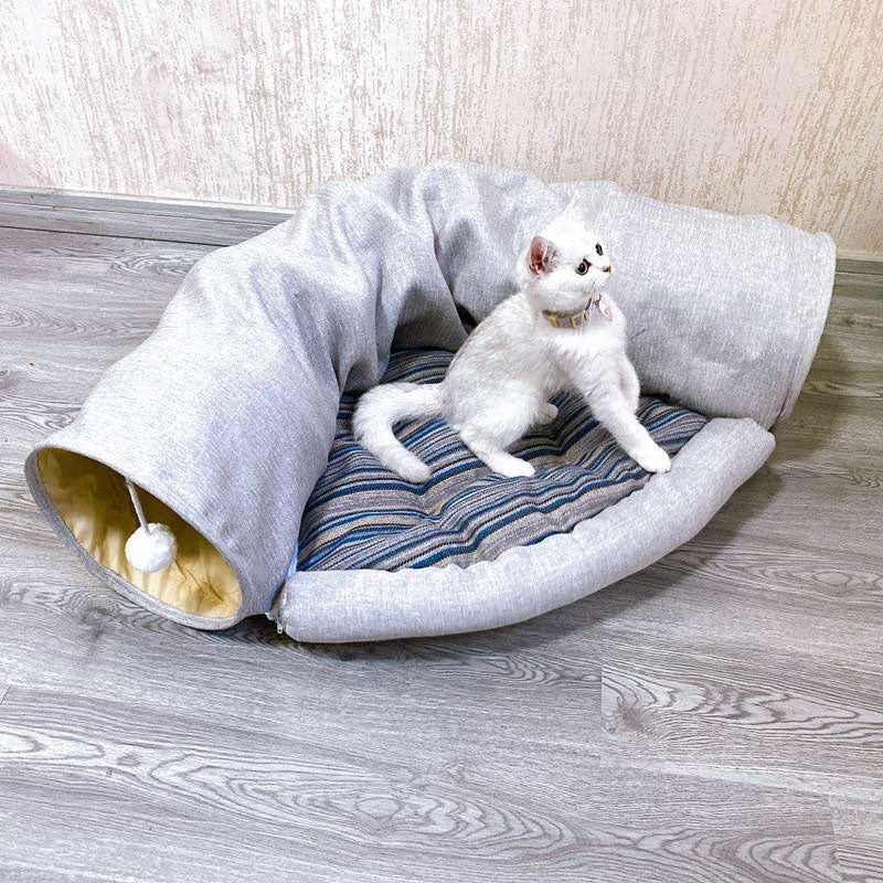 KFX-2692029 Cozy Pet Sleeping Bag for Cats – Multi-Season Styles with Soft PP Cotton Lining