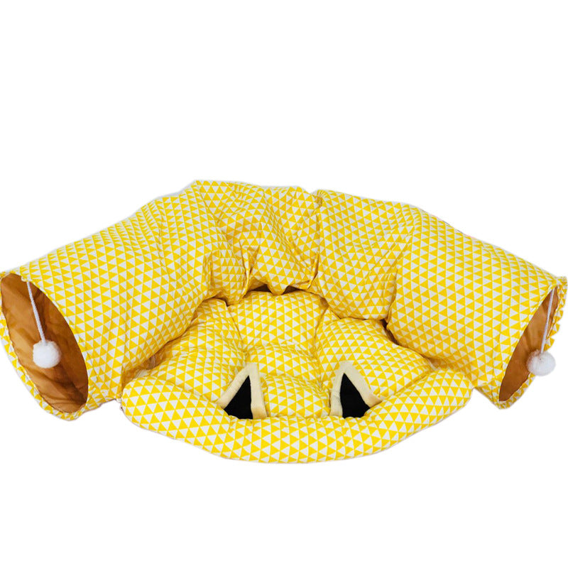 KFX-2692029 Cozy Pet Sleeping Bag for Cats – Multi-Season Styles with Soft PP Cotton Lining