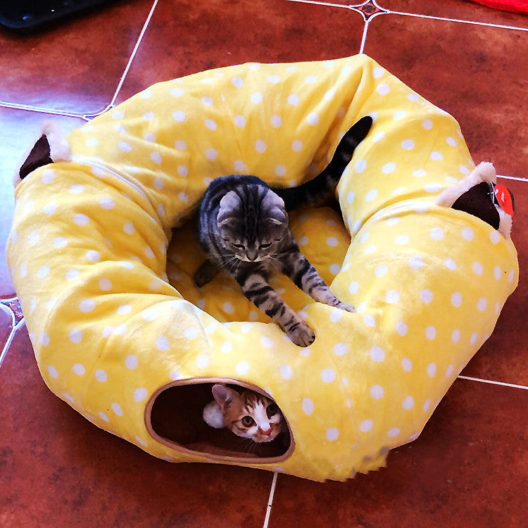 KFX-2692029 Cozy Pet Sleeping Bag for Cats – Multi-Season Styles with Soft PP Cotton Lining
