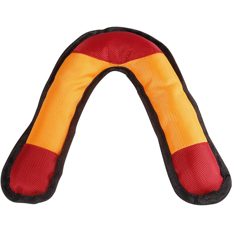 KFX-2692797 Durable Oxford Cloth Dog Plush Toy - Vocal and Bite Resistant, Available in Green, Red, and Blue