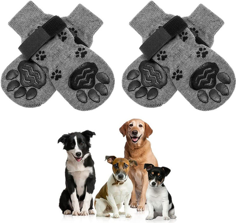 KFX-2694589 Dog Socks Booties - Anti-Slip Mute for Medium to Large Dogs