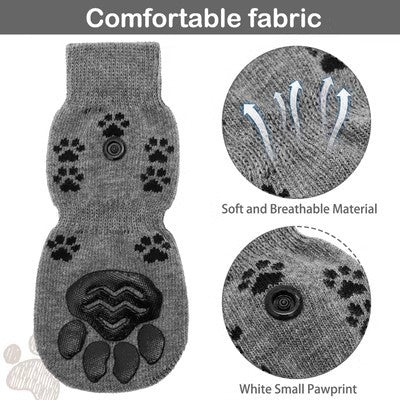 KFX-2694589 Dog Socks Booties - Anti-Slip Mute for Medium to Large Dogs