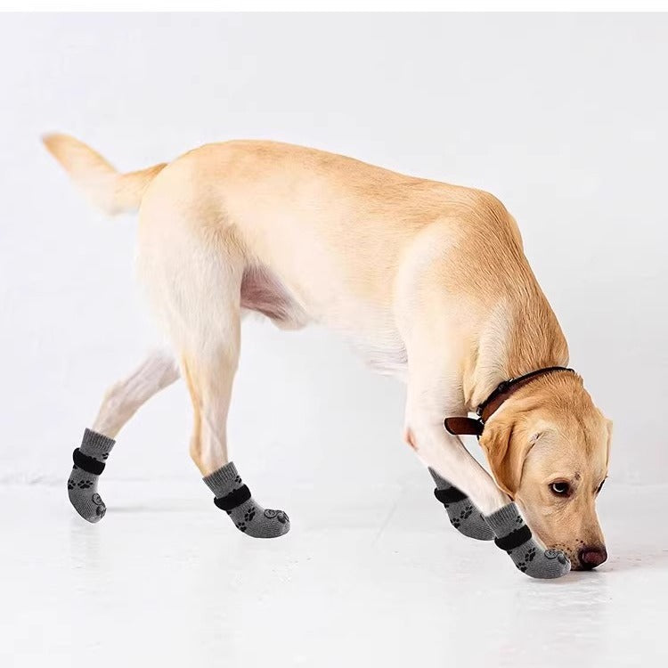 KFX-2694589 Dog Socks Booties - Anti-Slip Mute for Medium to Large Dogs