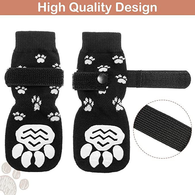 KFX-2694589 Dog Socks Booties - Anti-Slip Mute for Medium to Large Dogs