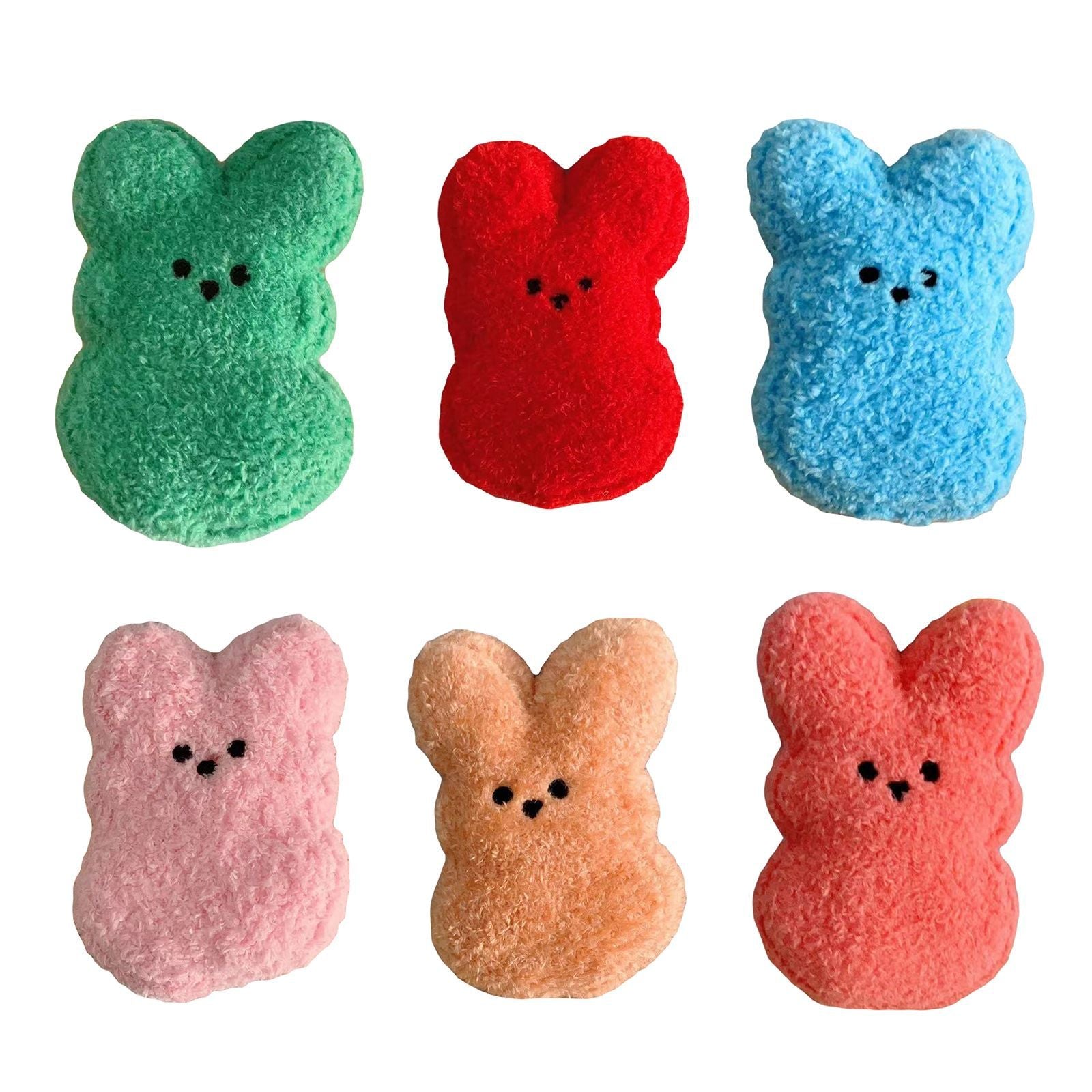 KFX-2697405 Easter Bunny Plush Doll Pet Toy for Dogs and Cats - 15cm Soft Plush in Various Colors