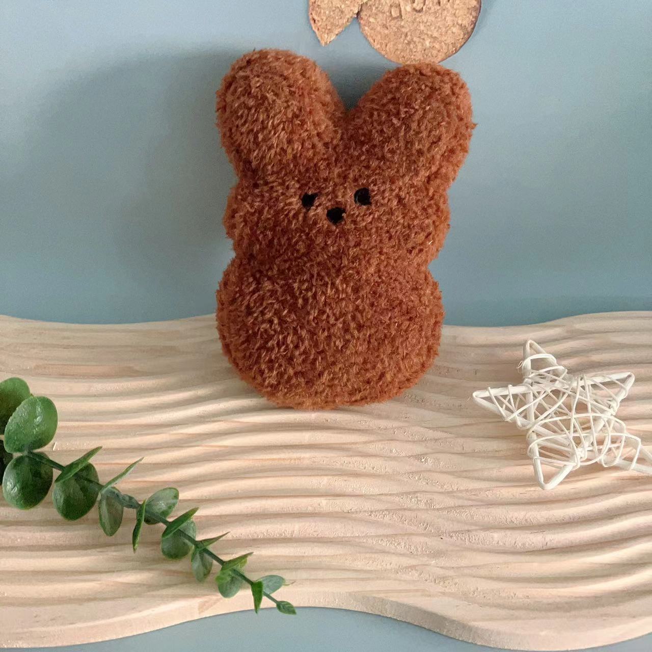 KFX-2697405 Easter Bunny Plush Doll Pet Toy for Dogs and Cats - 15cm Soft Plush in Various Colors