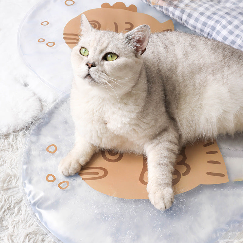 KFX-2699581 Cooling Pet Dog and Cat Ice Mat for Summer Comfort - Pressure Activated, Portable Design