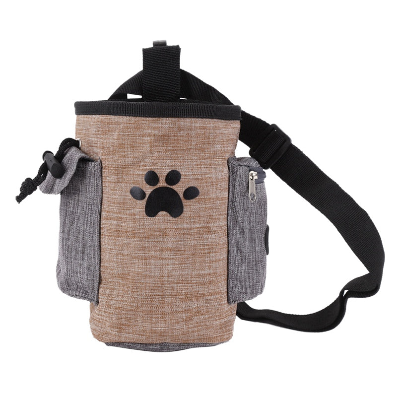 KFX-2699965 Durable Pet Treat Belt Bag for Dogs - Oxford Fabric, All Seasons, 17x13cm