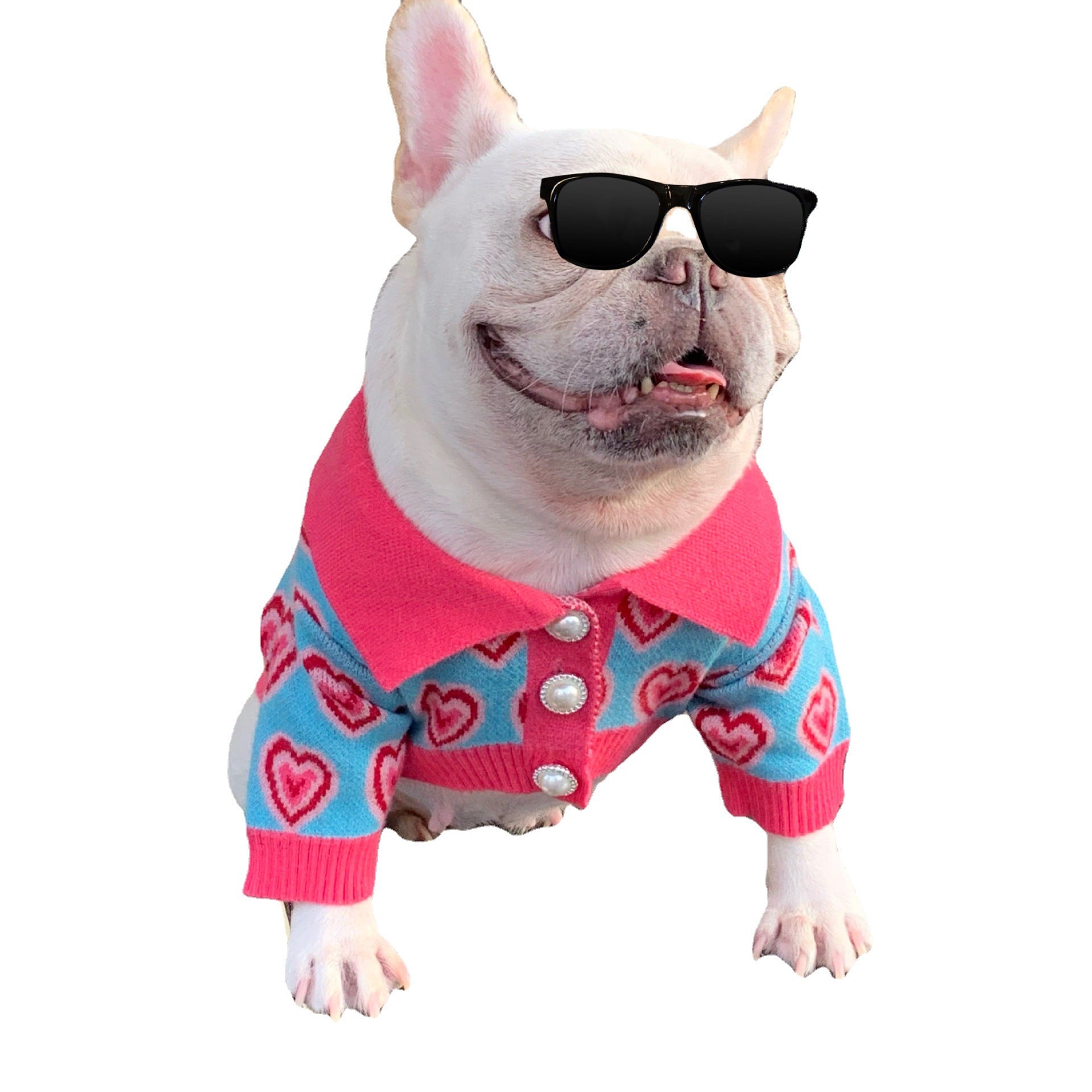 KFX-2701501 Trendy Wool Dog Sweater for Cats and Dogs - Glitter Design, Multiple Sizes Available