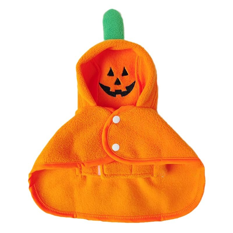 KFX-2703165 Adorable Pet Halloween Cloak for Cats and Dogs - Pumpkin, Ghost, and Bat Designs - Available in Multiple Sizes