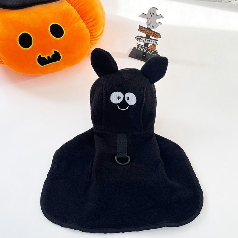 KFX-2703165 Adorable Pet Halloween Cloak for Cats and Dogs - Pumpkin, Ghost, and Bat Designs - Available in Multiple Sizes