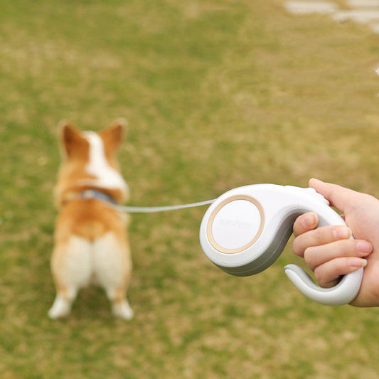 KFX-2703293 Automatic Retractable Leash for Dogs – 3M Telescopic, Durable ABS Handle, Non-Slip Rubber Grip