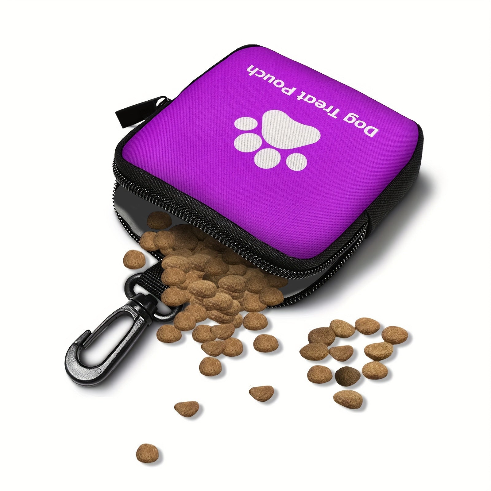 KFX-2705725 Portable Oxford Pet Snack Pack with Zipper Closure - Available in Red, Black, Purple, and Blue