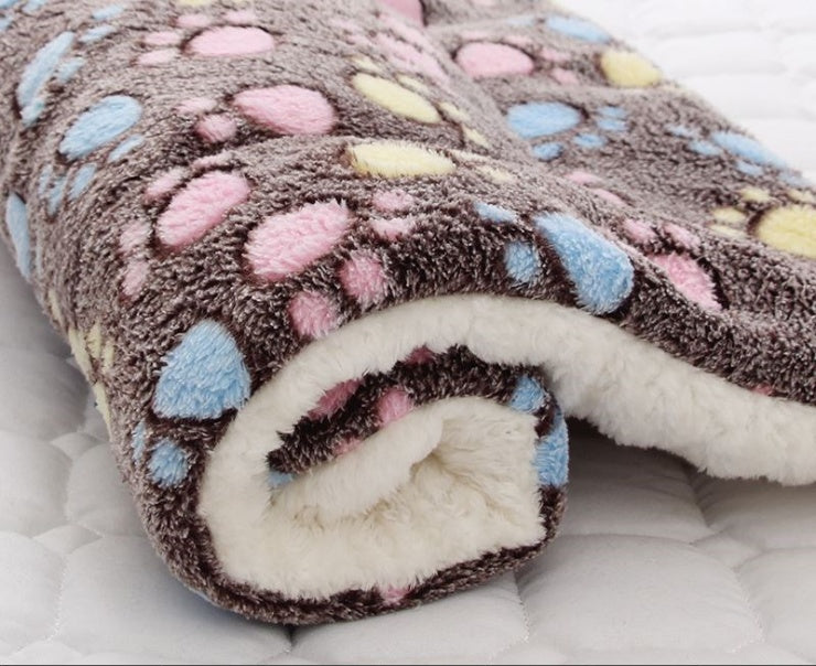 KFX-2707517 Cozy Flannel & Berber Fleece Pet Dog Cat Kennel Mat Blanket - Multiple Sizes Available