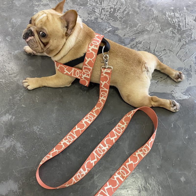 KFX-2708541 Adjustable Nylon Vest-style Collar and Chest Strap Set for Small to Medium Dogs