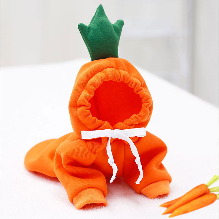 KFX-2714301 Apricot Hooded Cartoon Pet Sweater - Cotton, Available in XS to 2XL