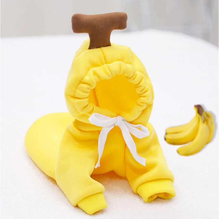 KFX-2714301 Apricot Hooded Cartoon Pet Sweater - Cotton, Available in XS to 2XL
